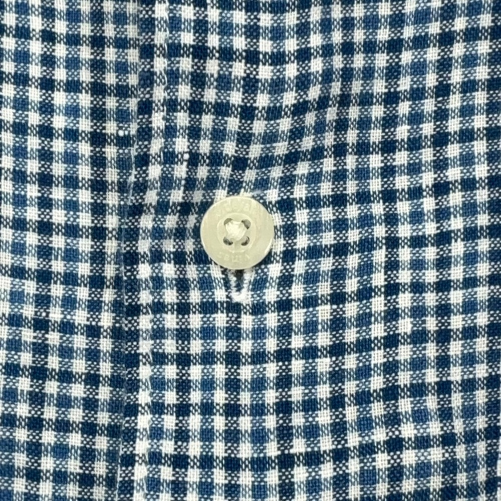 Vineyard Vines Tattersall 100% Linen Shirt Mens XXL Blue Gingham Long Sleeve - Picture 4 of 10
